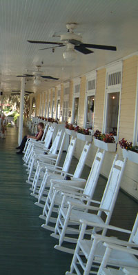 porch of Lakeside Inn